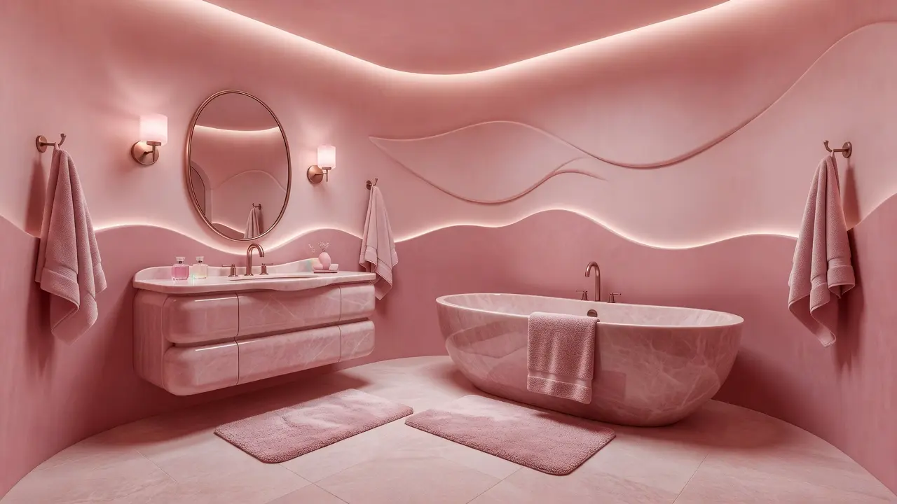Pink Luxury Bathroom Ideas