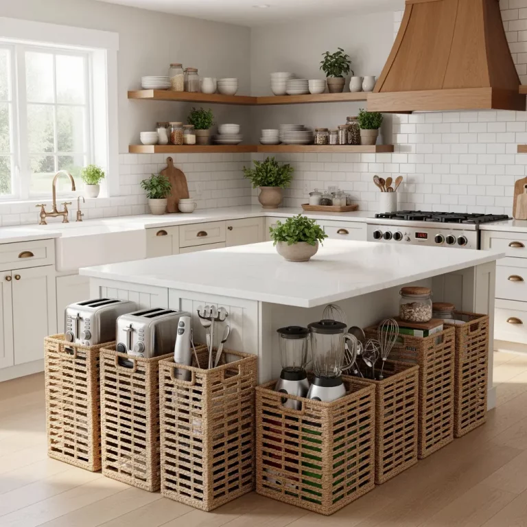 Luxury Farmhouse Kitchen Storage