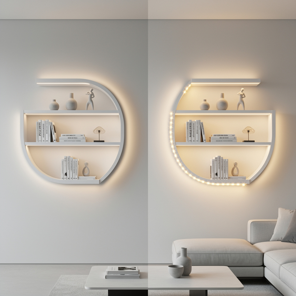Modern Curved Wall Shelves