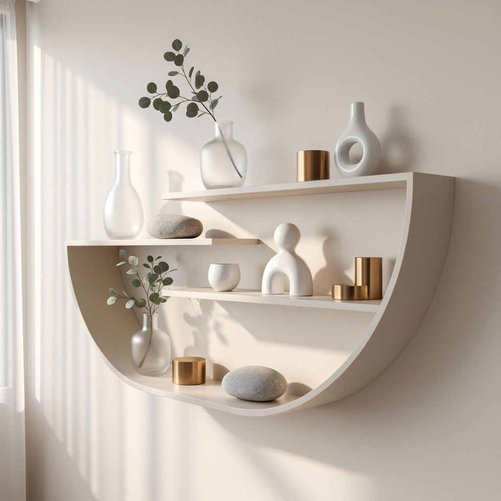 Modern Curved Wall Shelves
