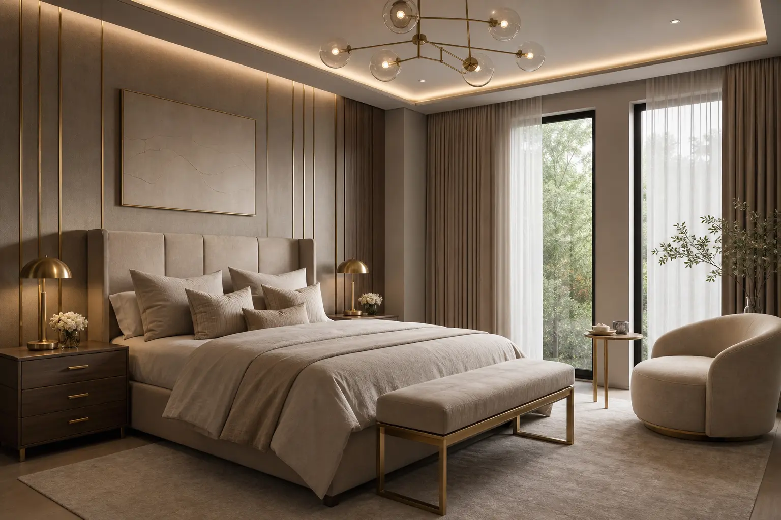 Luxury Modern Neutral Bedroom Ideas