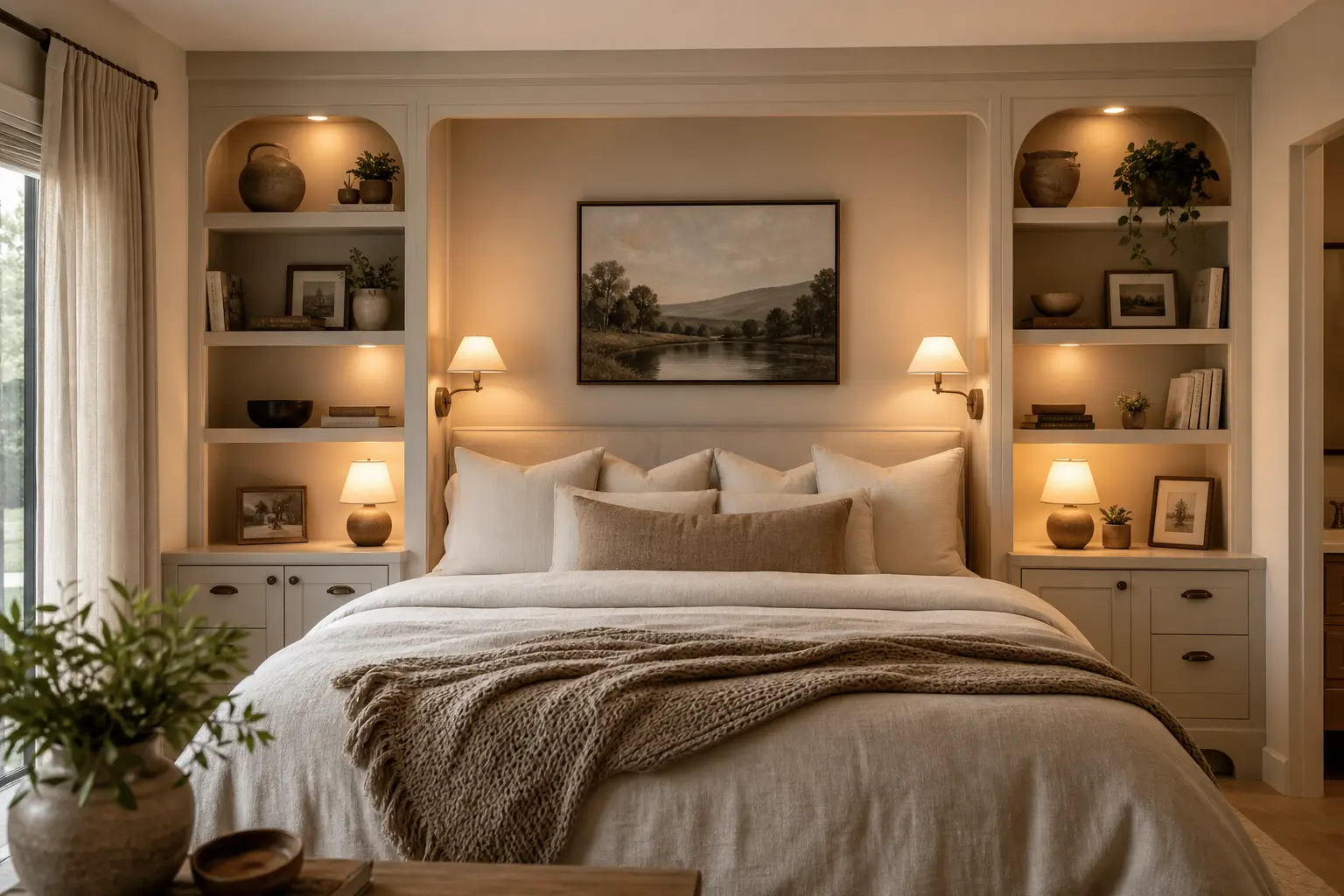 Cozy Bedroom Ideas with Built-In Storage
