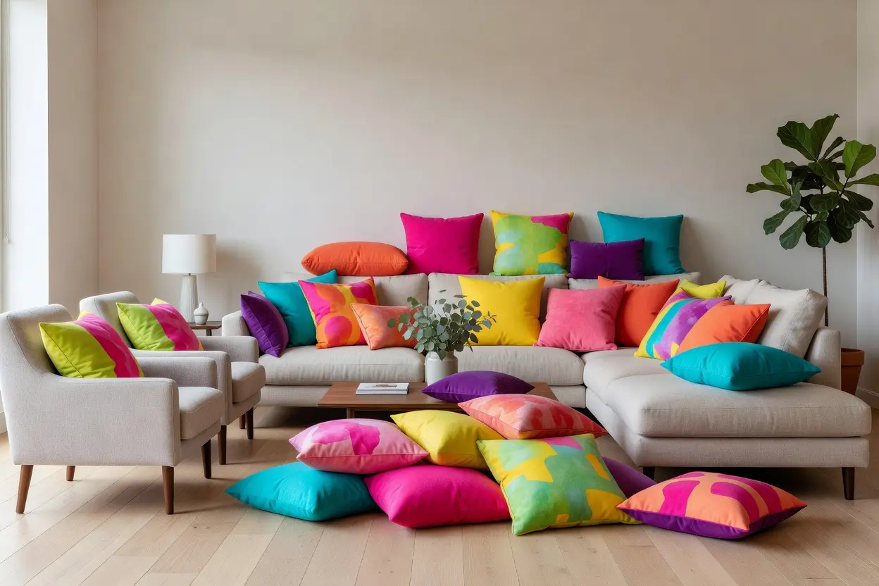 Funky Color Pop Seating Room Ideas