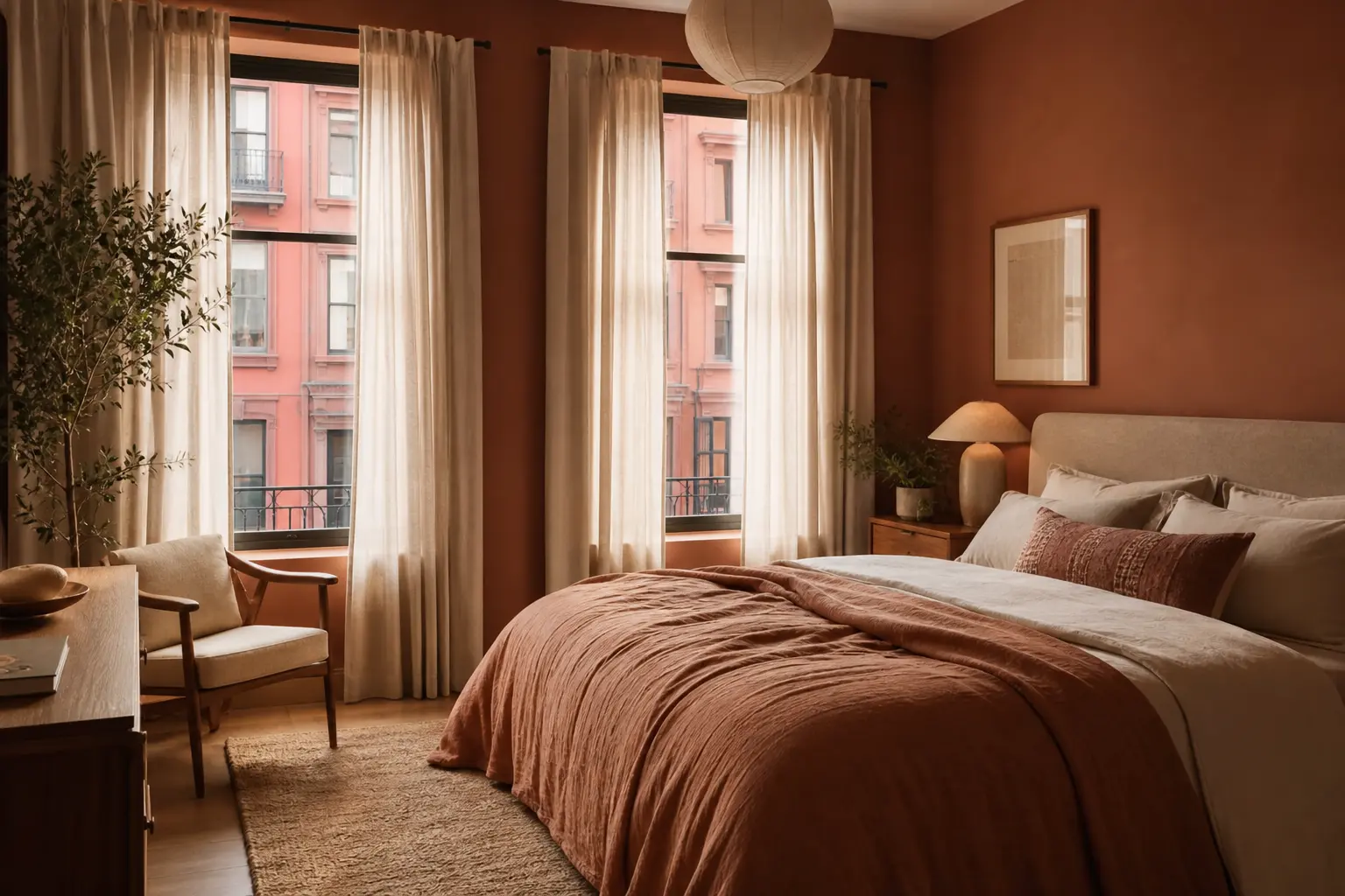 Terracotta Apartment Bedroom Ideas