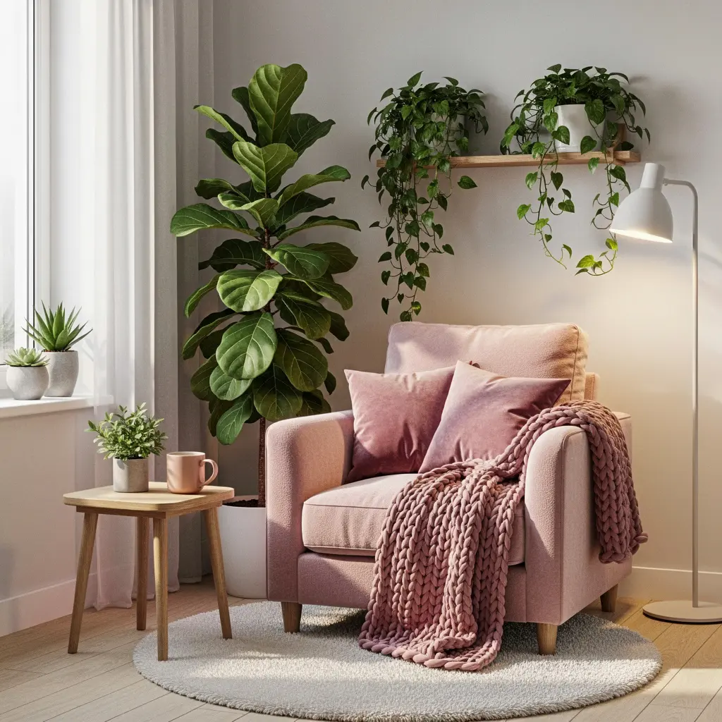 Cozy Pink Reading Nook Ideas