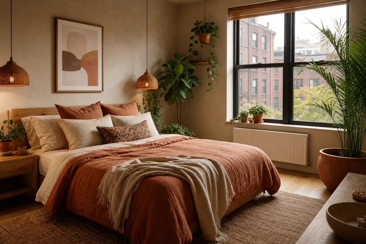 Terracotta Apartment Bedroom Ideas