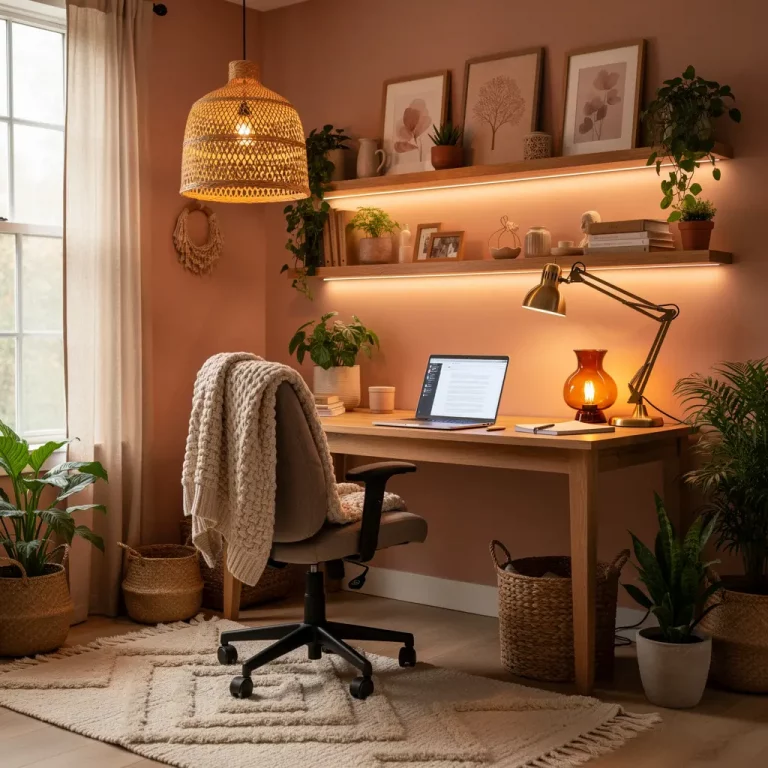 Cozy Boho Home Office