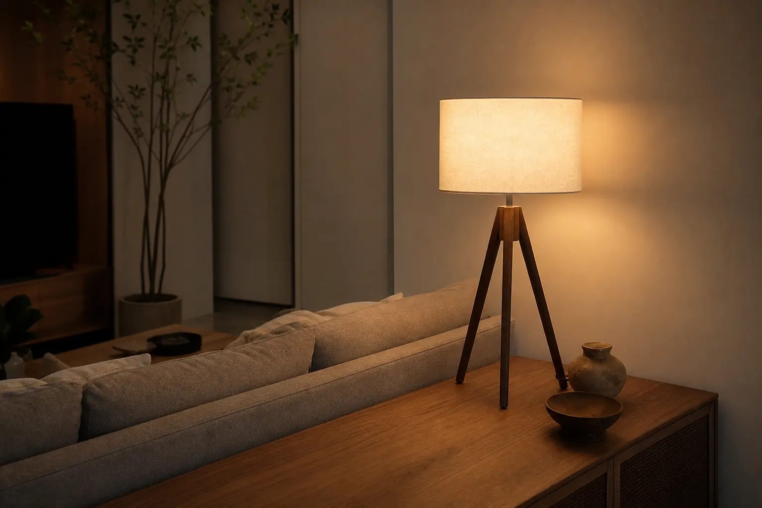EDISHINE Tripod Table Lamp Ideas