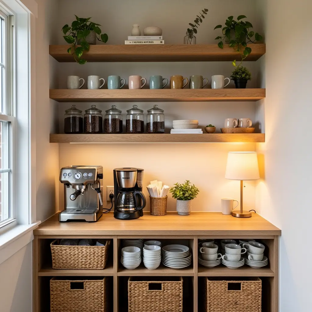 Cozy Aesthetic Coffee Bar Ideas