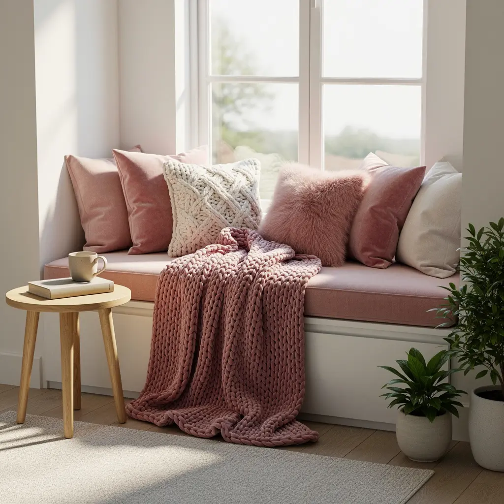 Cozy Pink Reading Nook Ideas