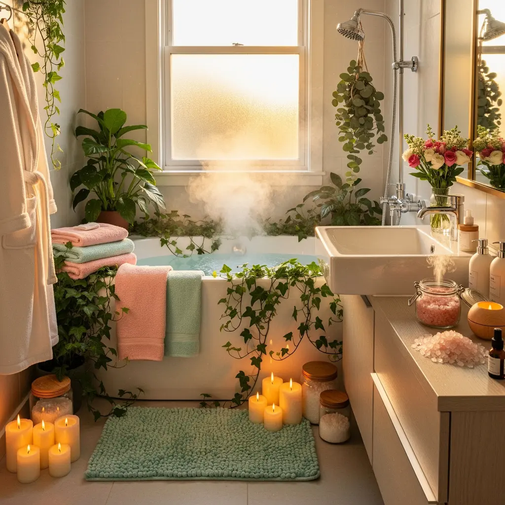 Cozy Dopamine Bathroom Decor Ideas