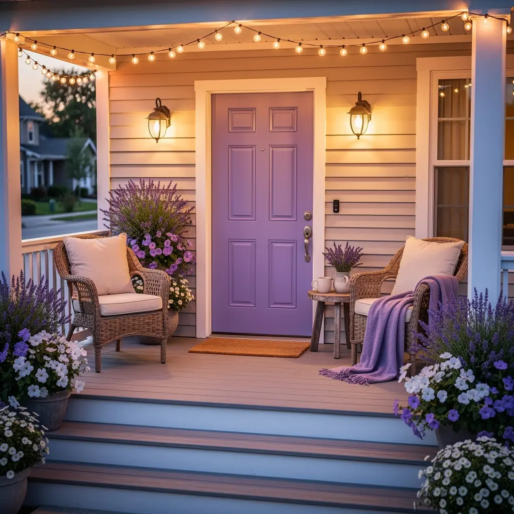 Dreamy Lavender Front Porch