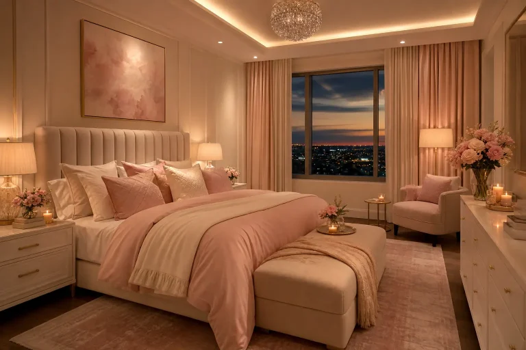 Beige Luxury Bedroom Design Ideas
