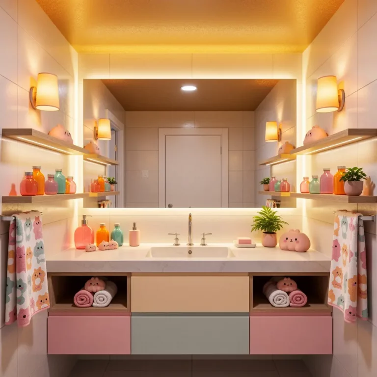 Cozy Dopamine Bathroom Decor Ideas