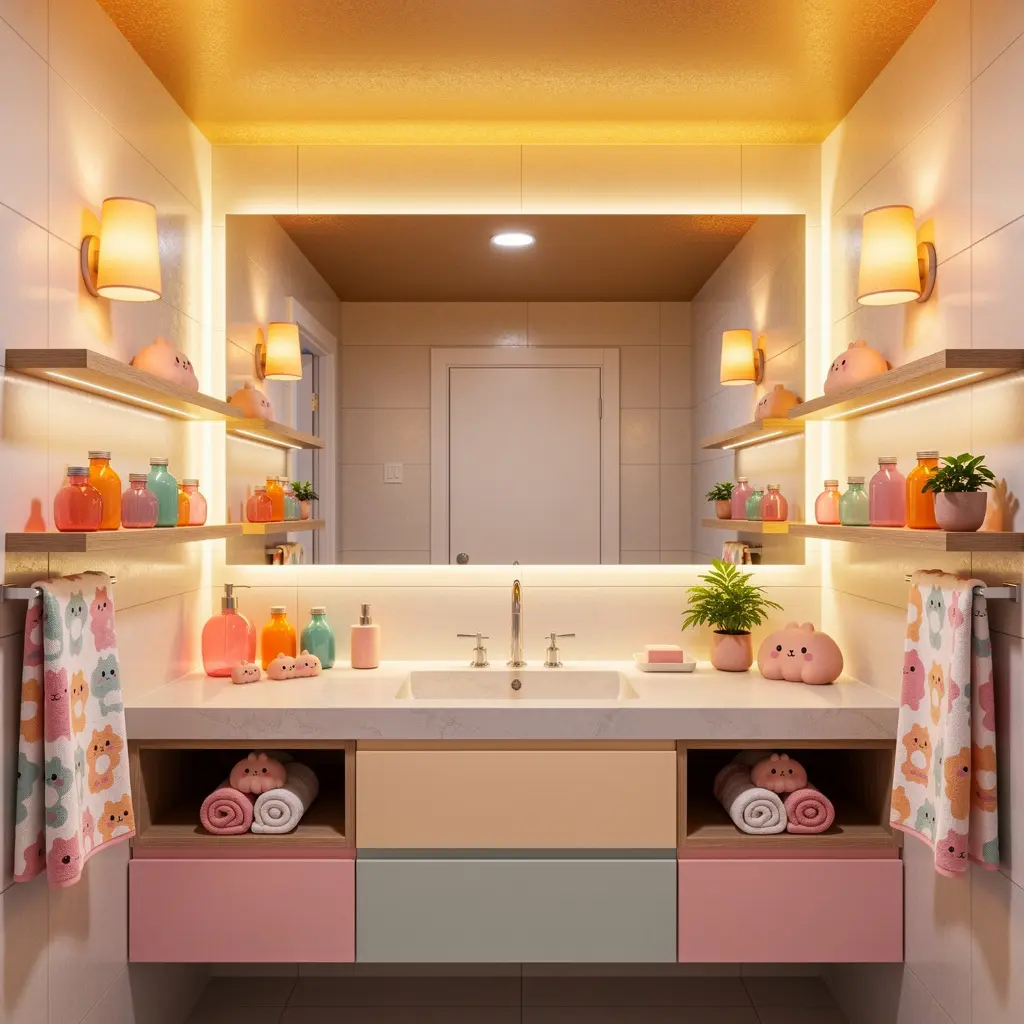 Cozy Dopamine Bathroom Decor Ideas
