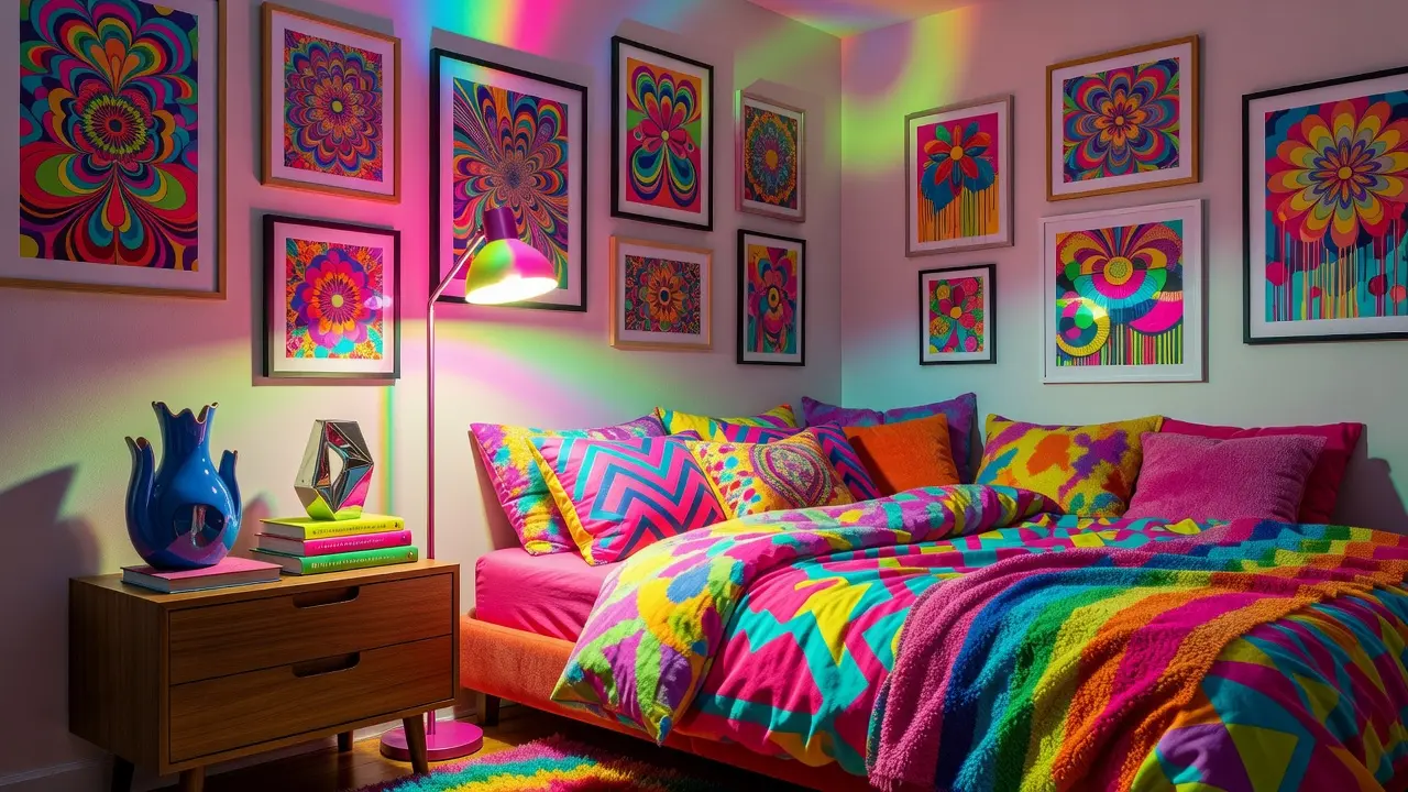 Funky Color Pop Bedroom Ideas