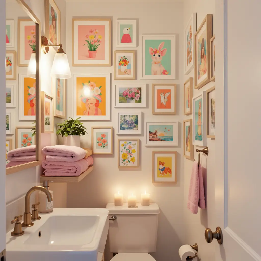 Cozy Dopamine Bathroom Decor Ideas