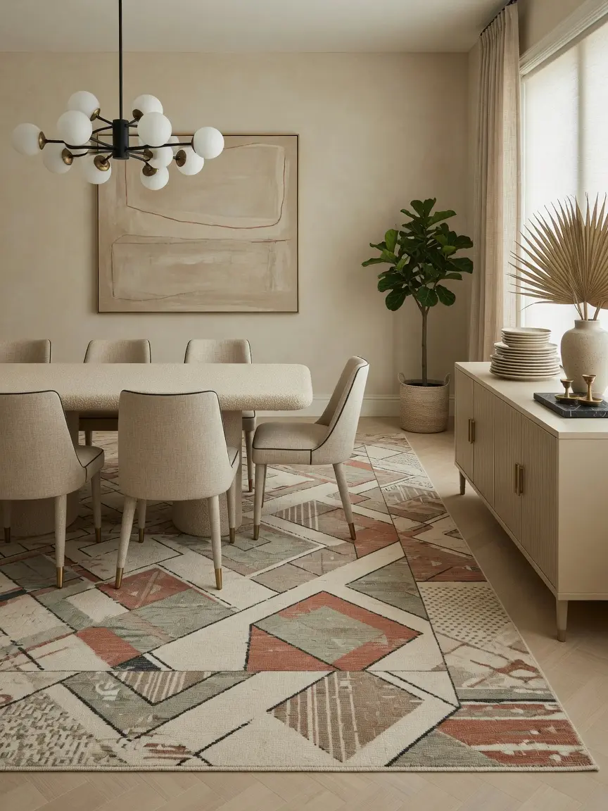 Modern Beige Dining Room Ideas