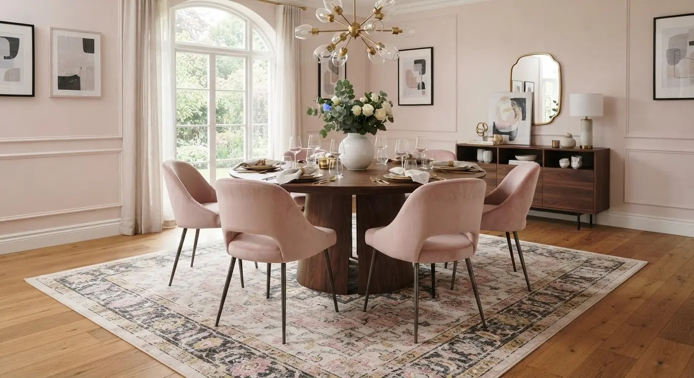 Blush Pink Dining Room Decor Ideas