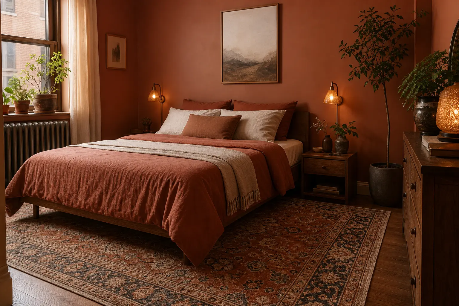 Terracotta Apartment Bedroom Ideas