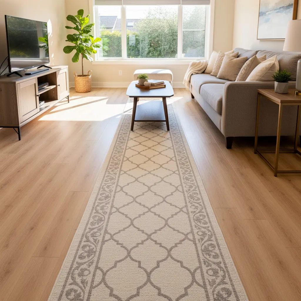 Budget Friendly Living Room Floor Makeover