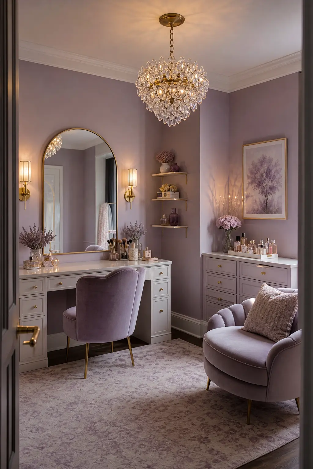 Lavender Vanity Room Ideas