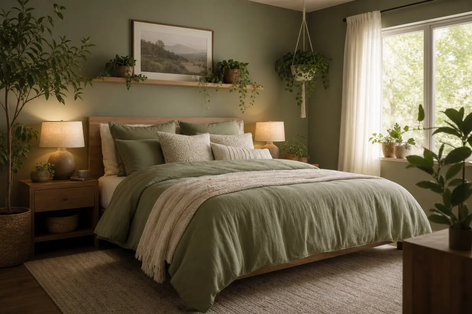 Cozy Sage Green Bedroom Ideas