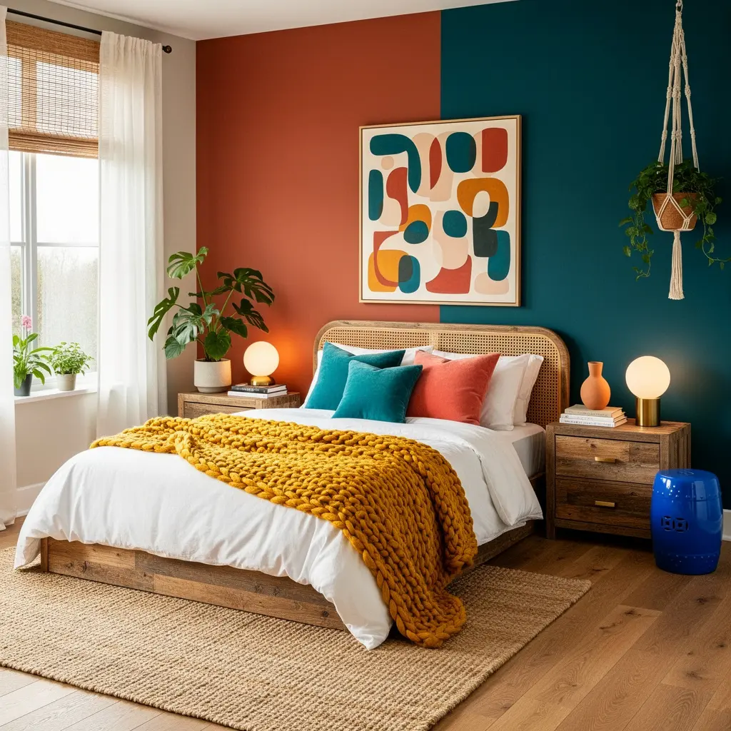 Funky Color Pop Bedroom Ideas