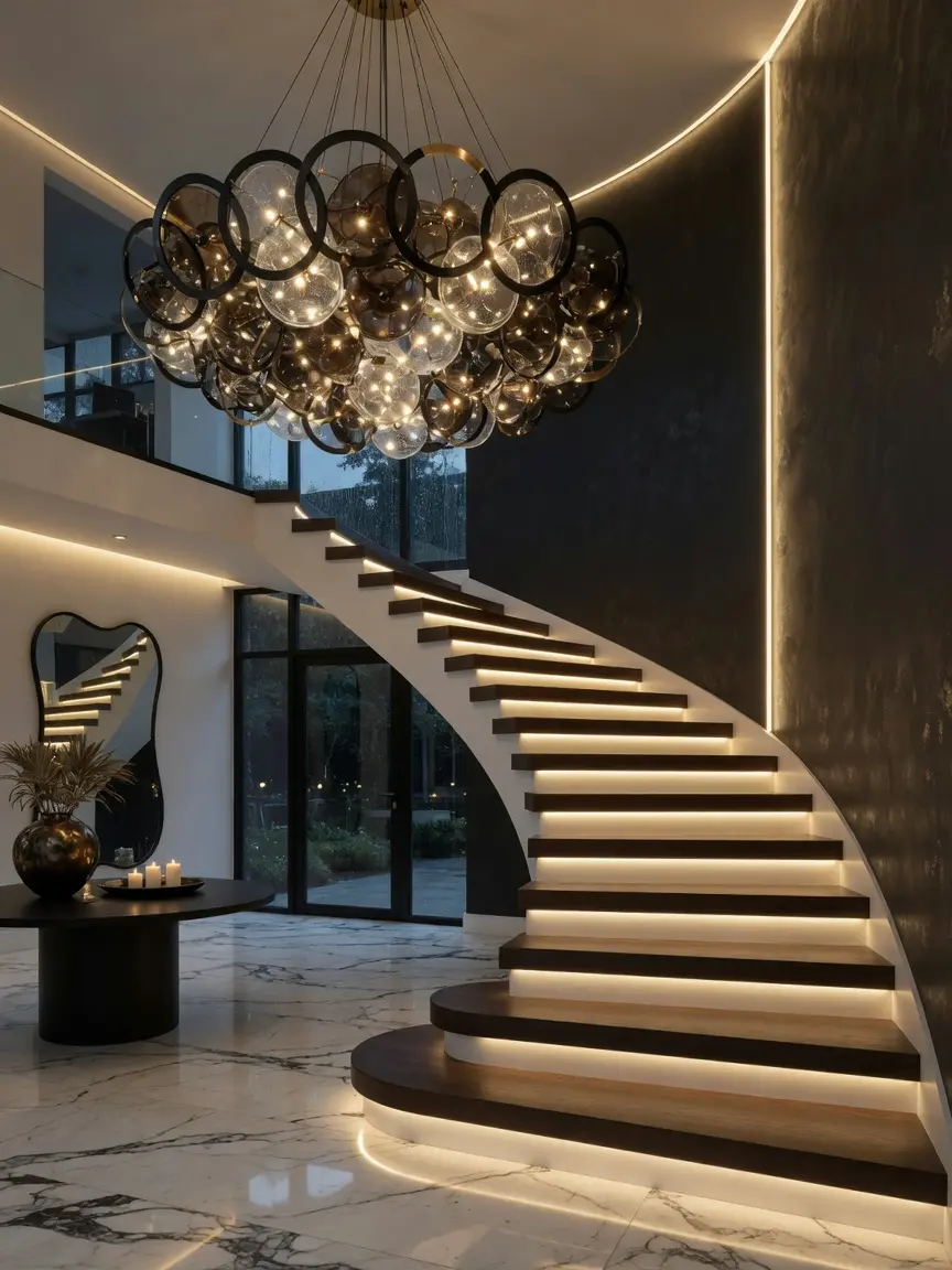 Modern LED Staircase Design Ideas