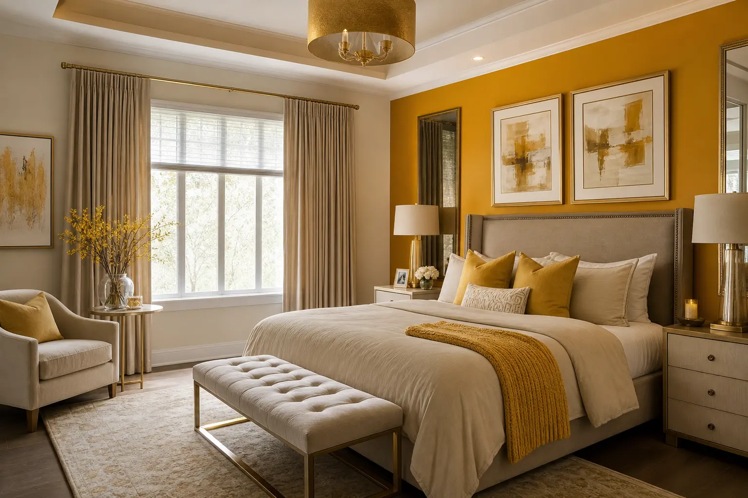 Mustard Yellow Bedroom Decor Ideas