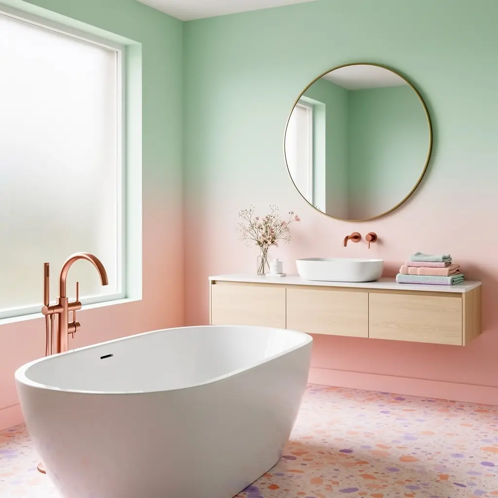Dreamy Pastel Bathroom Decor