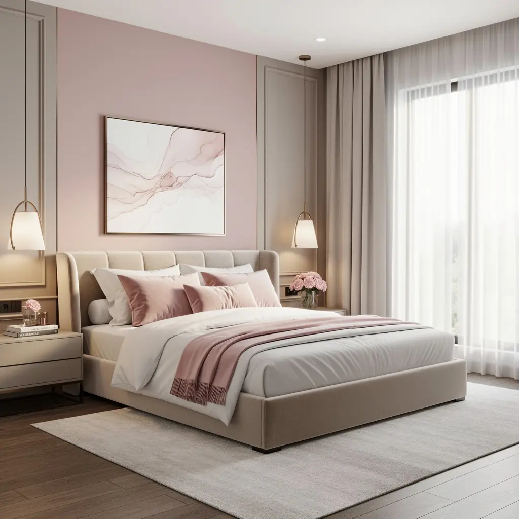 Pink Luxury Bedroom