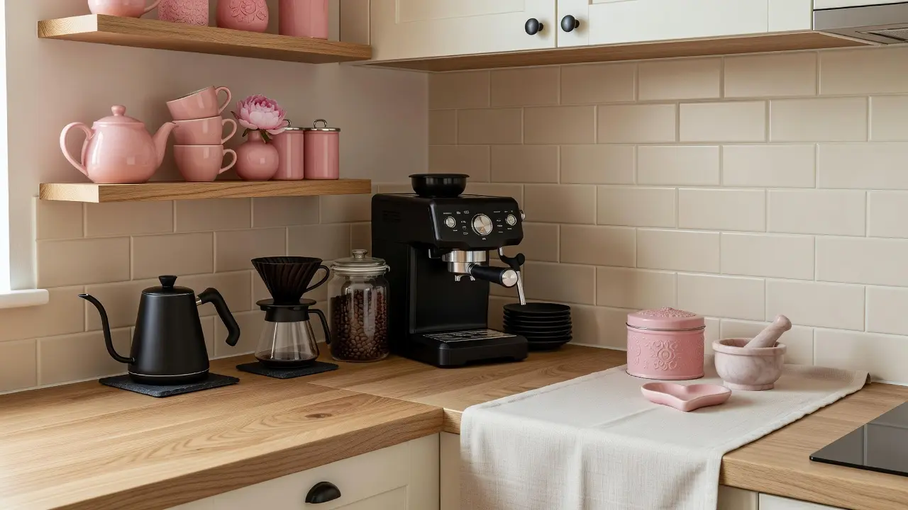 Cute Pink Kitchen Decor