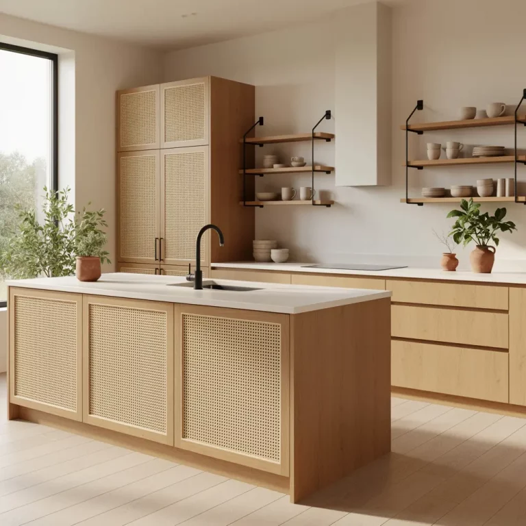 Warm Minimalist Japandi Kitchen