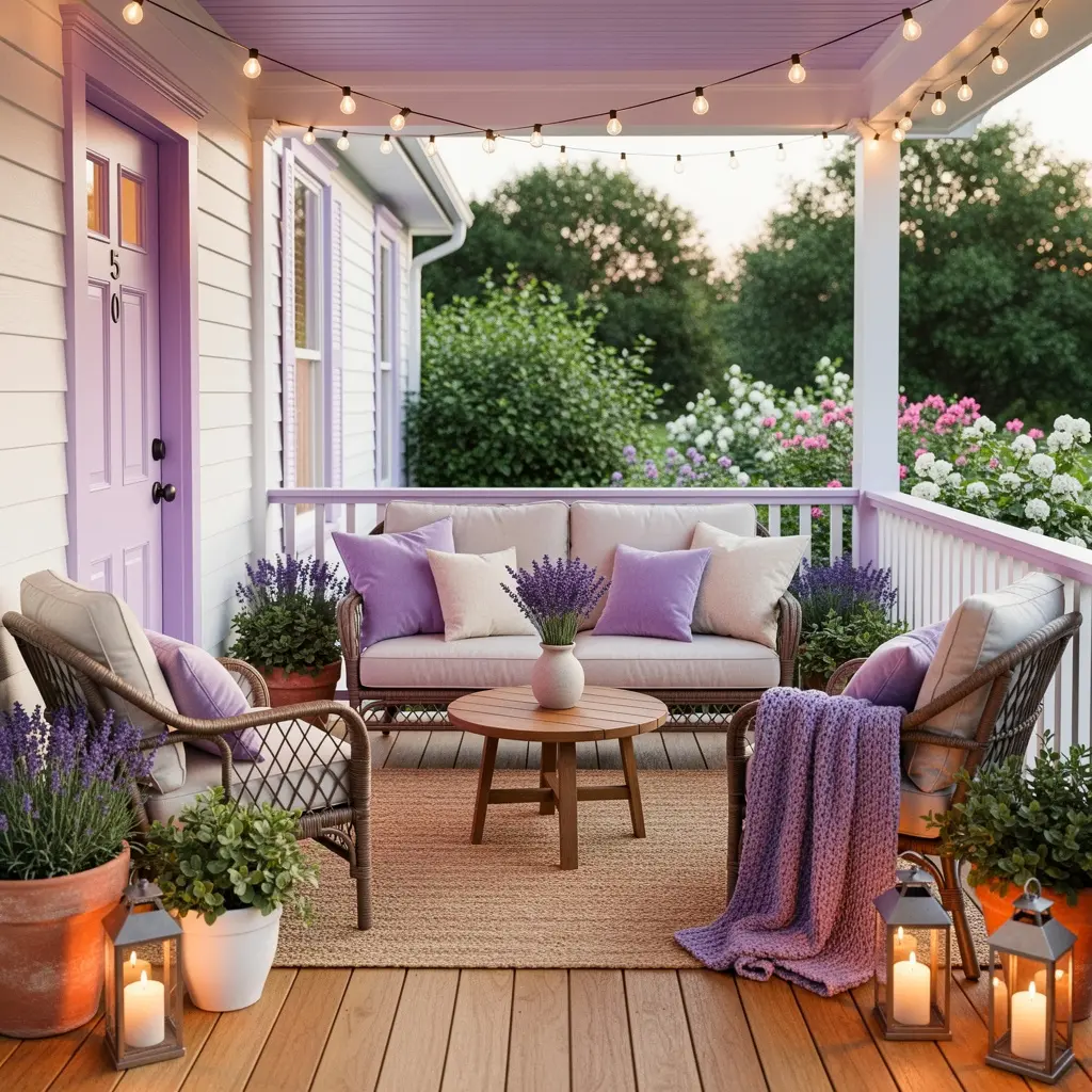 Dreamy Lavender Front Porch