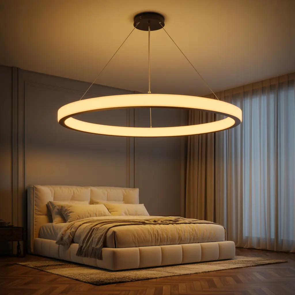 Modern LED Ring Chandelier Ideas