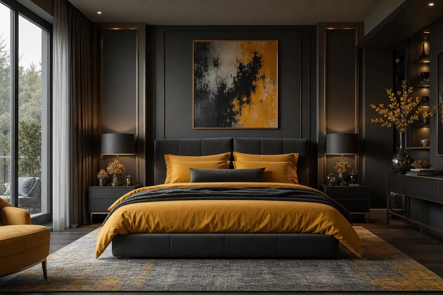 Mustard Yellow Bedroom Decor Ideas