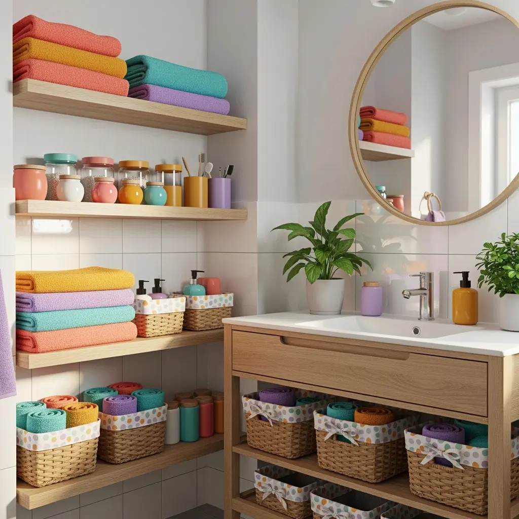 Cozy Dopamine Bathroom Decor Ideas