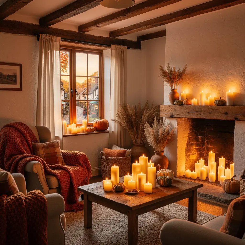 Cozy Fall Village Home Decor