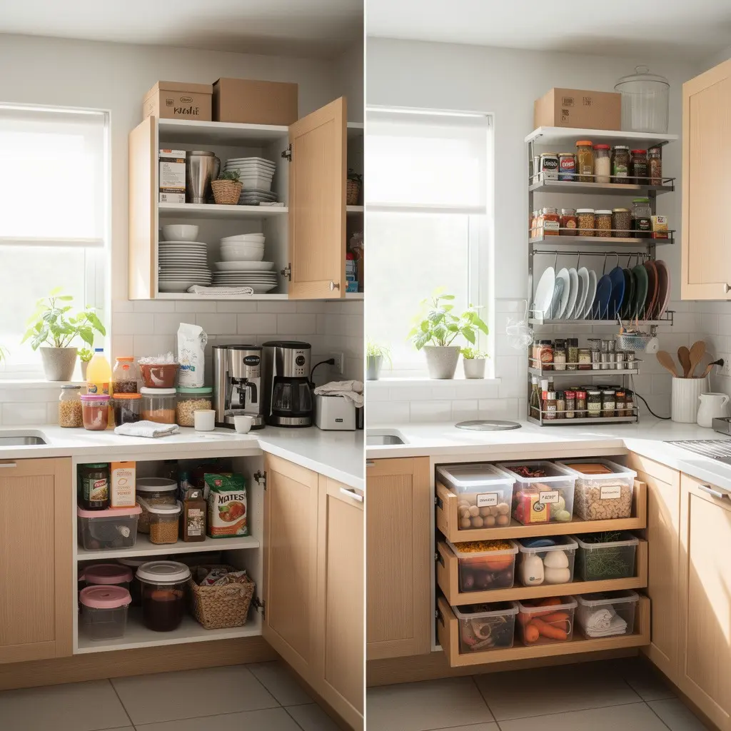 Kitchen Clutter Before & After Transformation Ideas