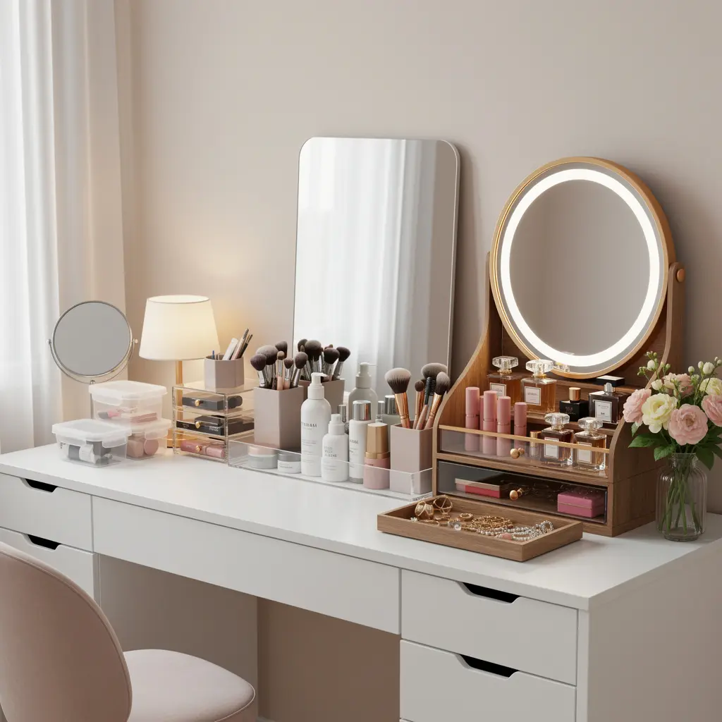 Smart Vanity Organizer Desk