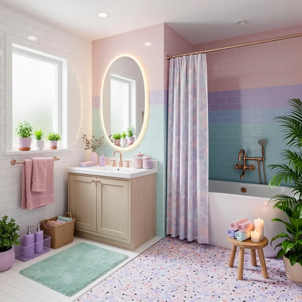 Dreamy Pastel Bathroom Ideas