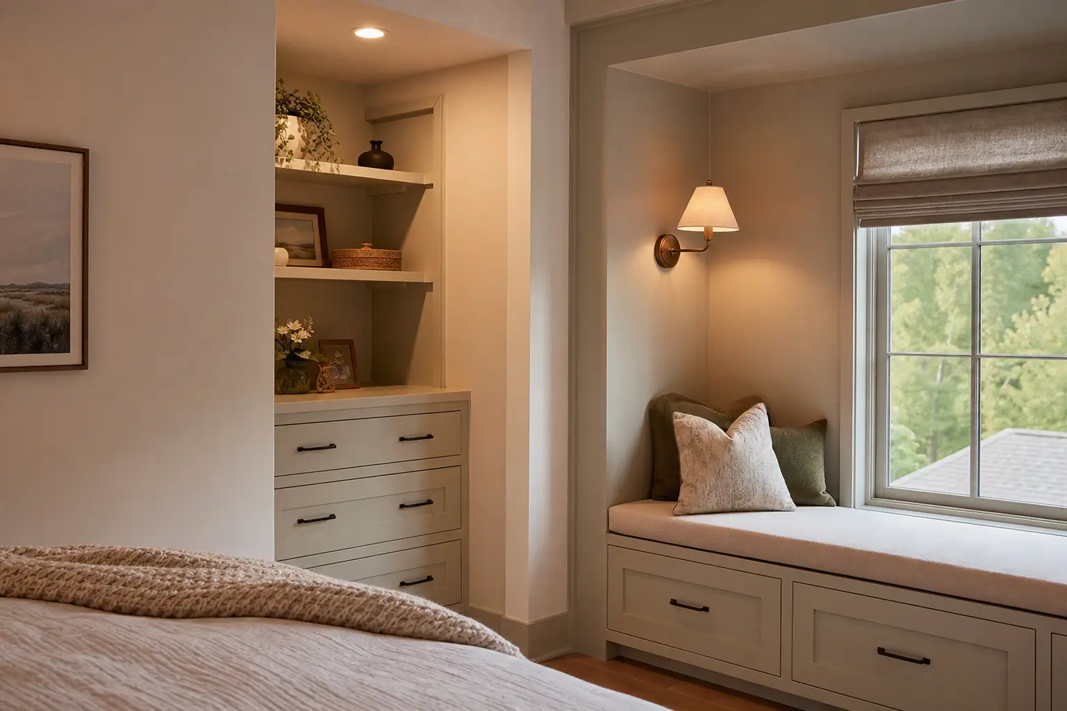 Cozy Bedroom Ideas with Built-In Storage