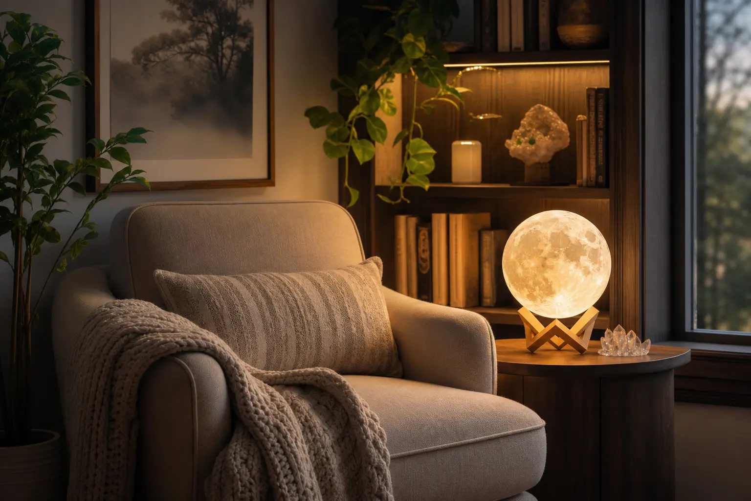 Crystal Moon Lamp Ideas