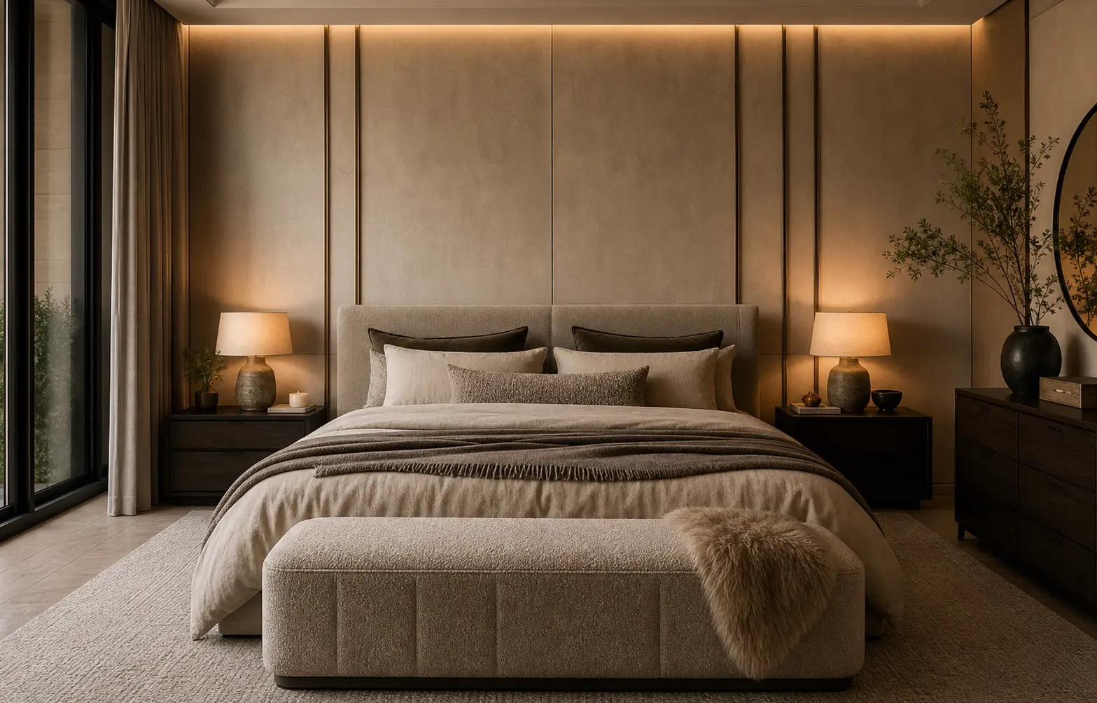 Luxury Modern Neutral Bedroom Ideas
