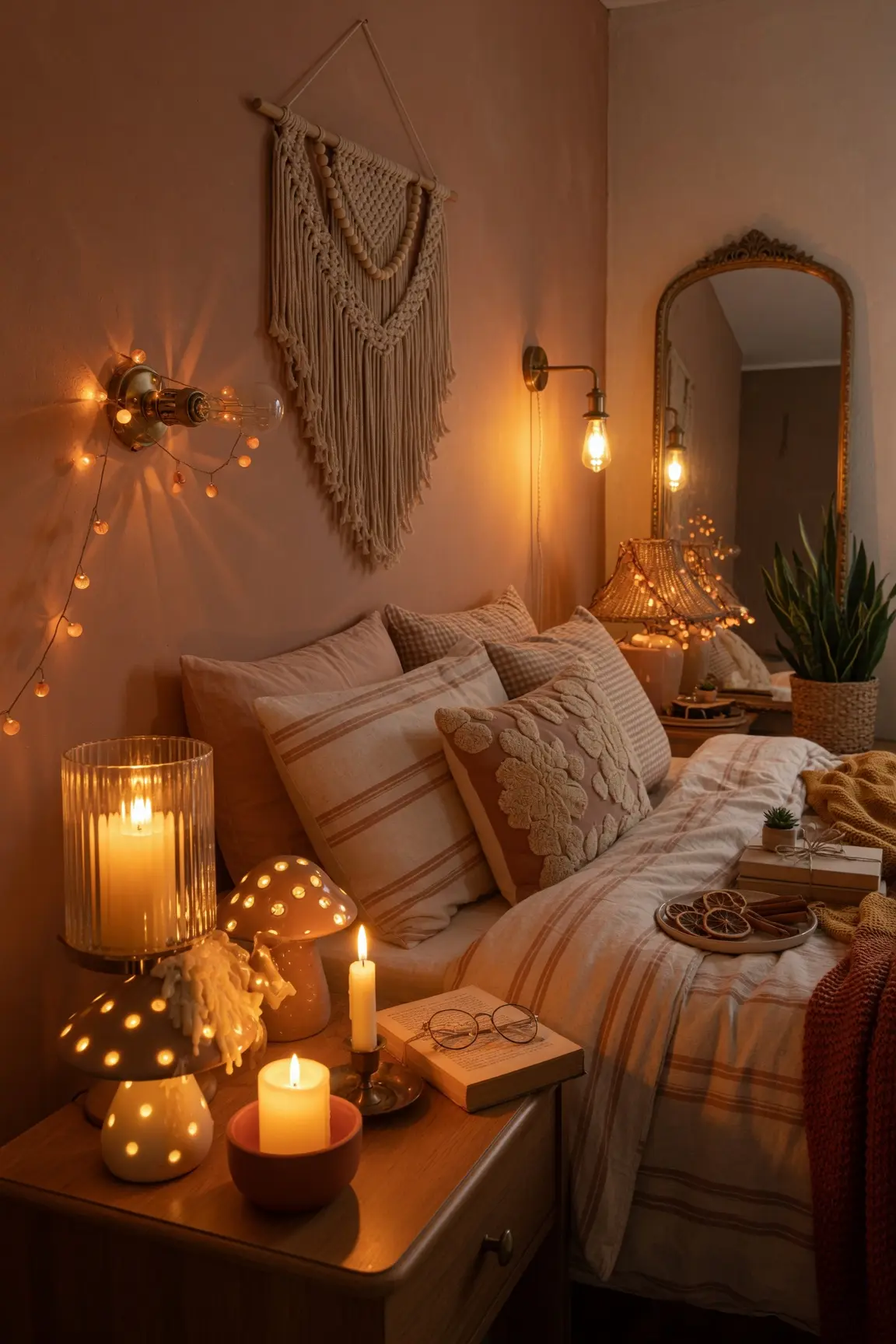 Cozy Bedroom Decor Ideas with Warm Lighting