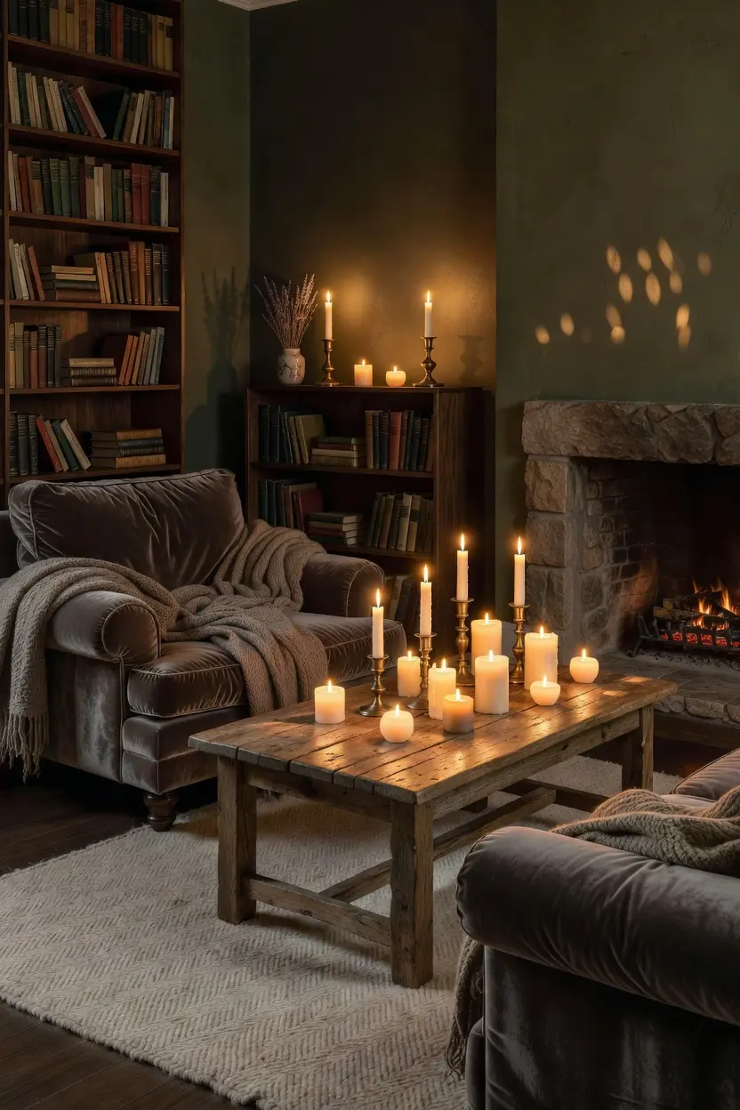 Cozy Living Room Ideas with Warm Lighting