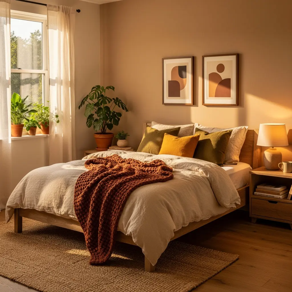 Sunlit Cozy Bedroom Aesthetic