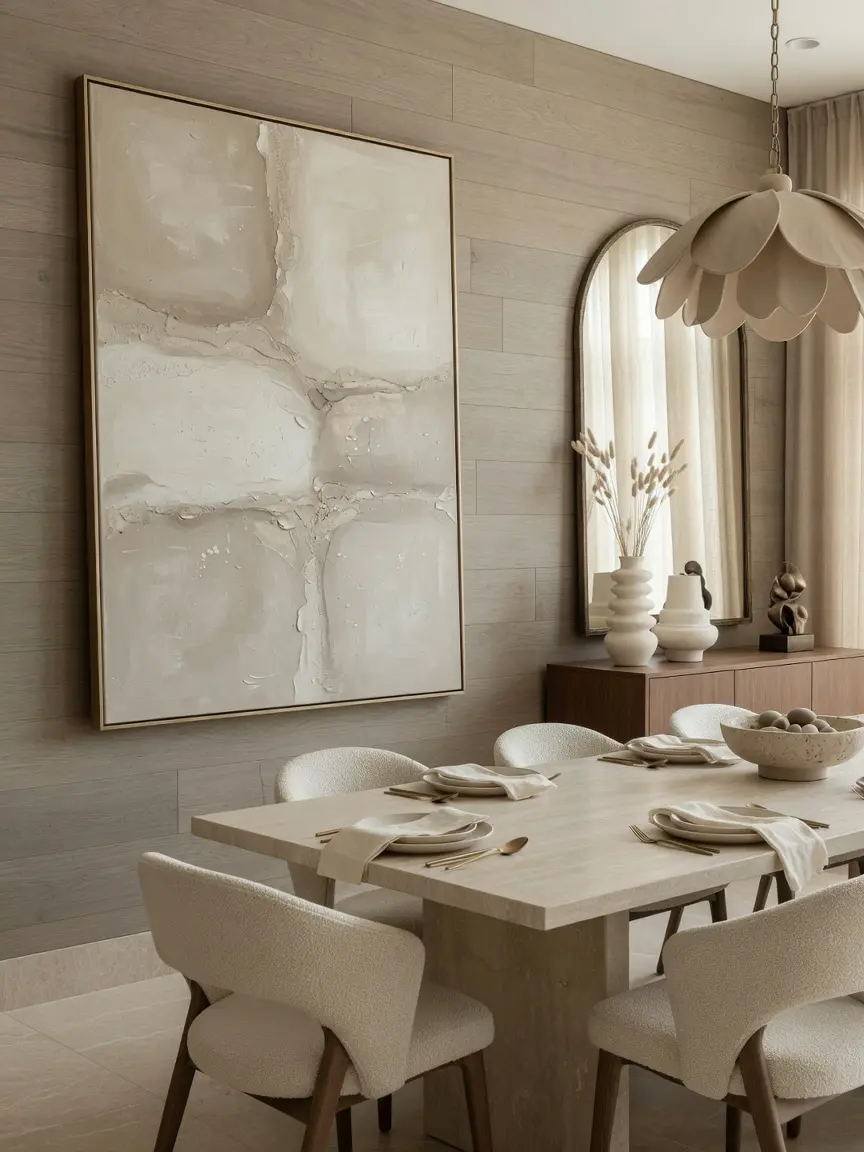 Modern Beige Dining Room Ideas