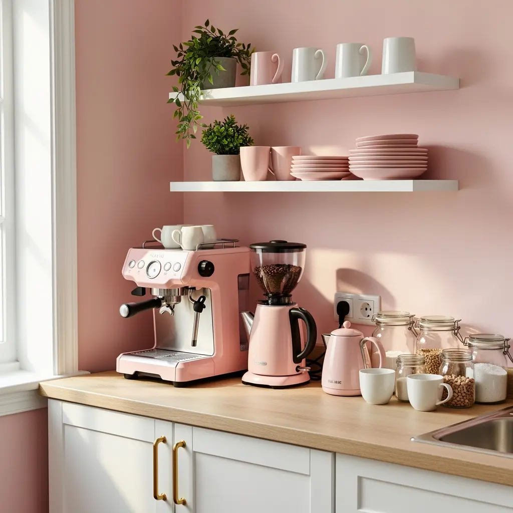 Cute Pink Kitchen Decor